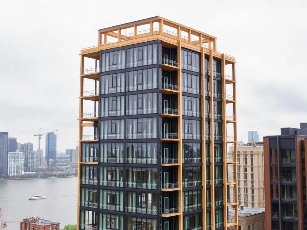 Mid-rise unitized curtain wall — Unitized curtain wall